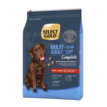 SELECT GOLD Complete Trockenfutter Maxi Adult Rind