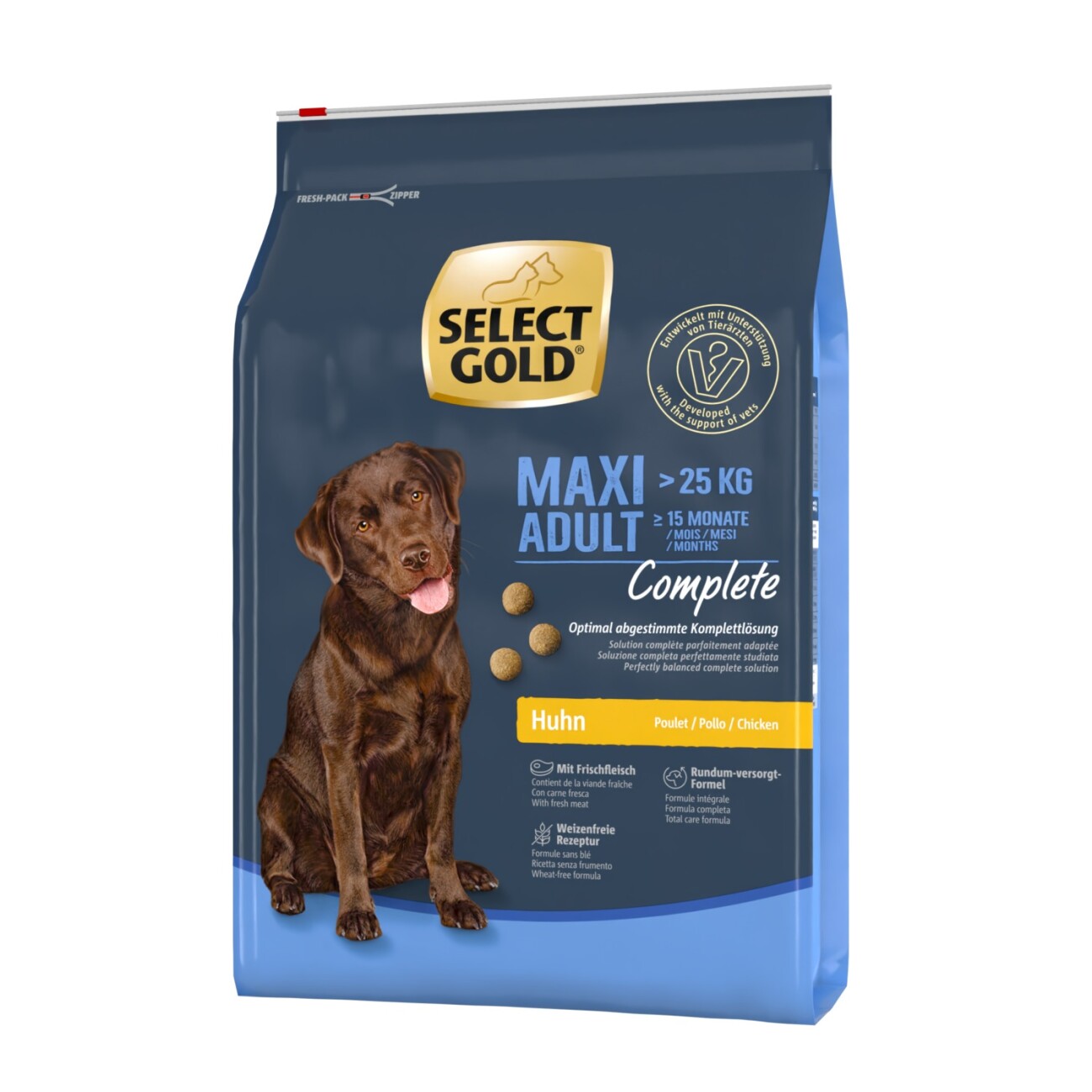 SELECT GOLD Complete Trockenfutter Maxi Adult Huhn